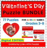 Valentine's Day Puzzle BUNDLE for Google Apps™ Gr3-8 Digit