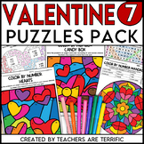 Valentine's Day Puzzle Pack Grades 3-5
