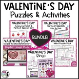 Valentine's Day Word Puzzles & Games Bundle - February Fun