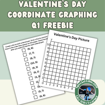 Preview of Valentine's Day Quadrant 1 Graphing FREEBIE