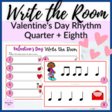 Valentine's Day Quarter + Eighth Note Write the Room for M