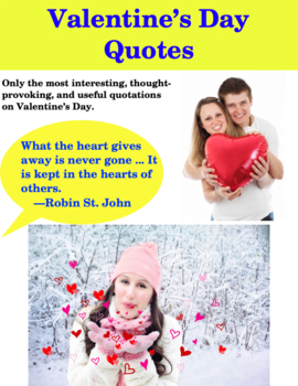 Valentine's Day Quotes by Education-Related Quotes | TPT