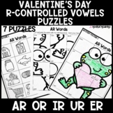 Valentine's Day R Controlled Vowels Puzzles