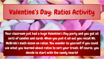 Preview of Valentine's Day: Ratios Activity