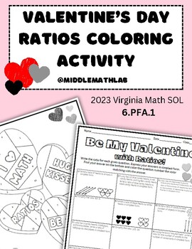 Preview of Valentine's Day Ratios | Color By Number