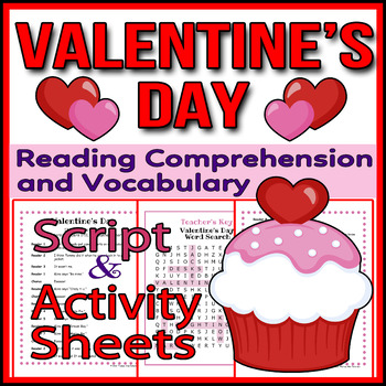 Preview of Valentine's Day - Readers Theater Holiday Script, Reading & Activity Packet