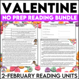 Valentine's Day Reading Bundle - February Reading Comprehe