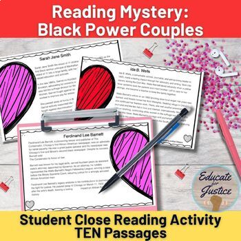 Preview of Valentine's Day Reading Comprehension Activity for Middle School Bulletin Board