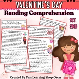 Valentine's Day Reading Comprehension Fluency Passages & Q