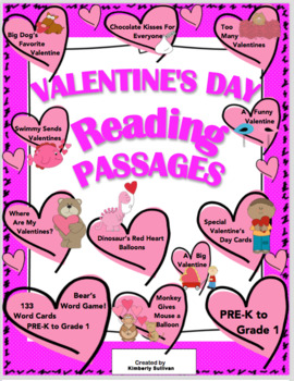 Preview of Valentine's Day Reading Comprehension Google Slides Independent Workbook + Game