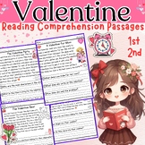 Valentine's Day Reading Comprehension Passages  and Questi