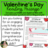 Valentine's Day Reading Passage | Digital & Printable Pass