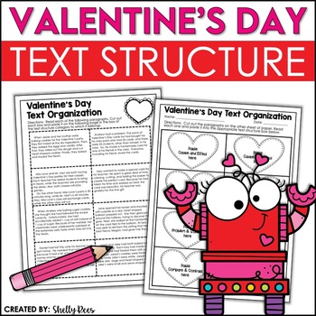 Preview of Valentine's Day Reading Text Structure