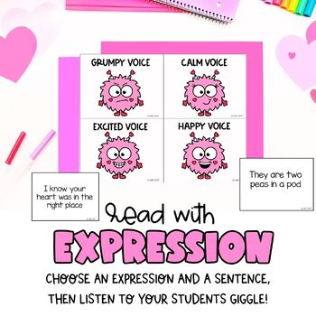 Preview of Valentine's Day | Reading With Expression Game | Reading Comprehension