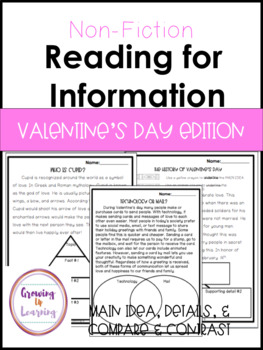 Preview of Valentine's Day: Reading for Information (Non-Fiction)