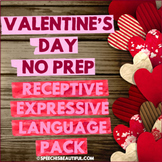 NO PREP Valentine's Day Receptive Expressive Language Pack