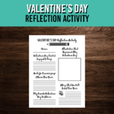 Valentine's Day Reflection Writing Activity | Printable Holiday Template