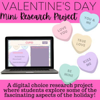 Preview of Valentine’s Day Research Project | Low Prep Valentine’s Day Activity