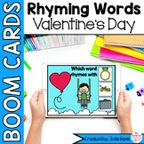 Valentine's Day Rhyming Words Digital Game Boom Cards™ | K