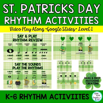 St. Patrick's Day rhythm play along activities.