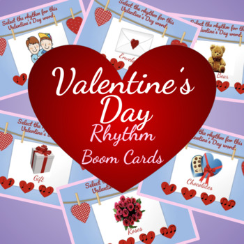 Preview of Valentine's Day Rhythm Boom Cards