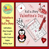 Valentine's Day Roll a Story - Story Prompts, Graphic Orga
