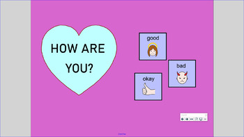 Preview of Valentine's Day SMART Notebook - AAC - Conversational / Social Skills