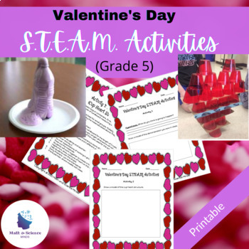 Preview of Valentine's Day STEAM Activities