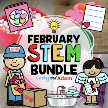 Preview of Valentine's Day STEM Activities and Challenges Bundle