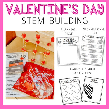 Preview of Valentine's Day STEM Building (Sweet Tower Challenge)