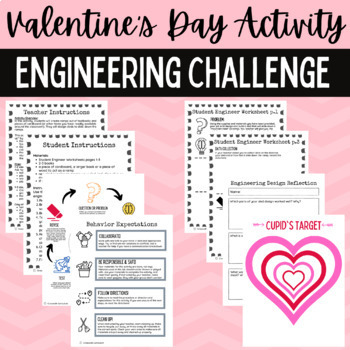 Preview of Valentine's Day STEM Challenge for Middle School