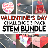 Valentine's Day Stem BUNDLE 3 Challenges Project Based Activities
