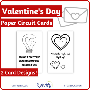 Preview of Valentine's Day STEM Paper Circuit Cards