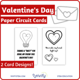 Valentine's Day STEM Paper Circuit Cards