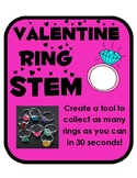 Valentine's Day STEM: Ring Grab with simple materials