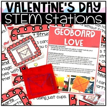 Preview of Valentine's Day STEM Station Activities