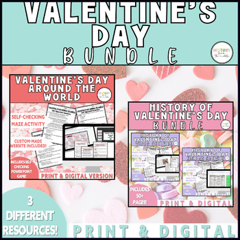 Preview of Valentine's Day SUPER Bundle|Reading Comprehension & Writing-Print & Digital