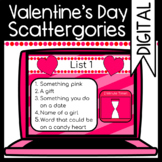 Valentine's Day Scattergories: Digital/Virtual/ Zoom Game