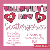 Valentine's Day Scattergories | Valentine's Day Game | DIG
