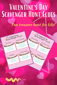 Valentine's Day Scavenger Hunt Clues for Kids by Attachment Mummy ...