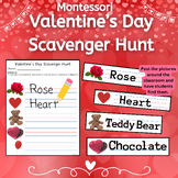 Valentine's Day Scavenger Hunt//Montessori
