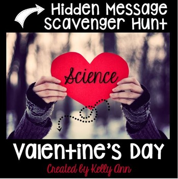 Preview of Valentine's Day Science Activity - Scavenger Hunt Valentine Vocabulary
