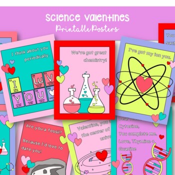 Preview of Valentine's Day Science Posters - Classroom Holiday Decor