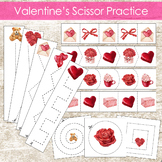 Valentine's Day Scissor Skills Cutting Strips