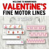 Valentine's Day Scissor Strips for Cutting Practice or Tra