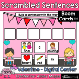 Valentine's Day Scrambled Sentences - Boom Cards - Digital