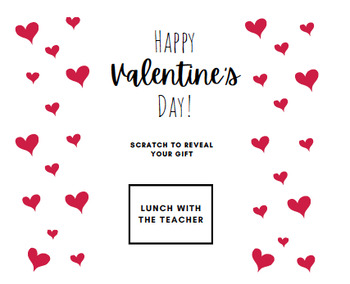 Preview of Valentine's Day Scratch Off Student Gifts
