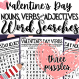 Valentine's Day Second Grade Activities Word Search | NOUN