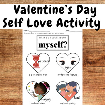 Preview of Valentine's Day Self-Love Activity