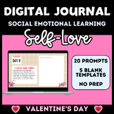 Valentine's Day Self-Love Digital Journal - Middle School SEL